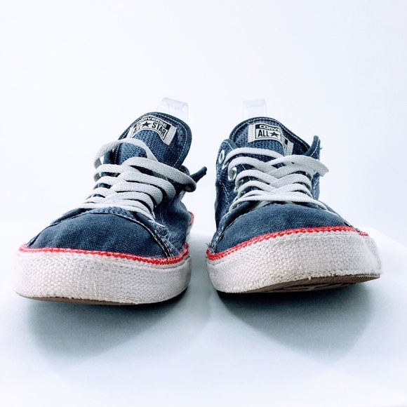 Converse Mens Chuck Taylor All Star Blue Knit Mesh Retro Low Chuckout Sz 12 - Picture 3 of 10